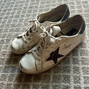 Golden Goose Glitter Superstar Sneakers Size 38